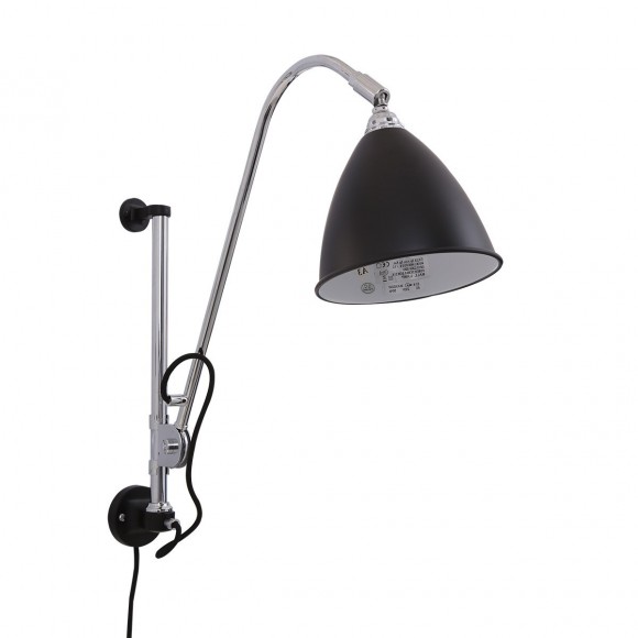 Italux MBE0024 / 1C-BLACK nástenná lampa Evato 1x60W | E14