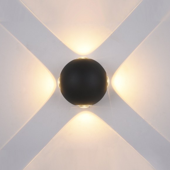 Italux PL-307B LED vonkajšia nástenná lampa Trivento 1x4W | 3000K | IP54