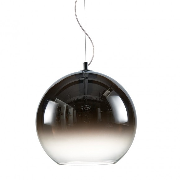 Italux PND-8332-300-CH závesné stropné svietidlo namelieme 1x60W | E27 - chróm, dymové sklo