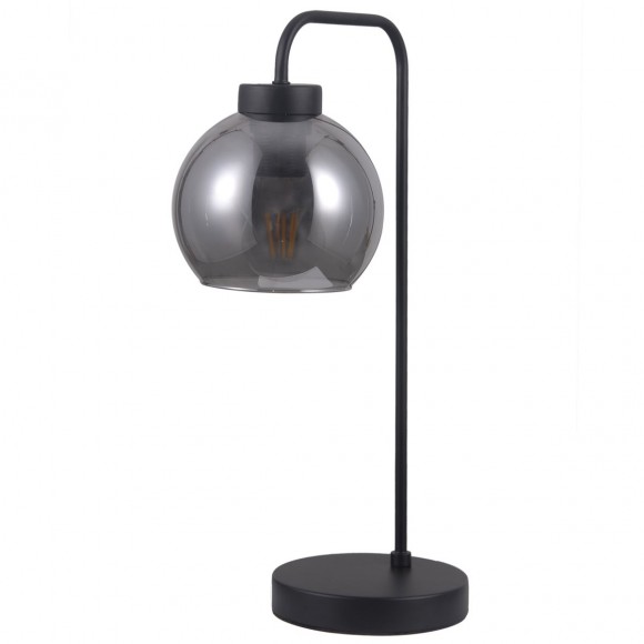 Italux TB-28028-1 stolové svietidlo Poggi1x40W | E27 - matná čierna, dymová