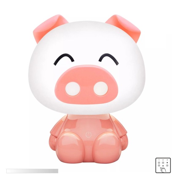 Zuma Line KDR-603B-PK LED stolná lampička Piggy | 3W integrovaný LED zdroj | 40000K