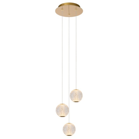 Lucide L134991360 LED závesné stropné svietidlo CINTRA  | 3x4,7W integrovaný LED zdroj | 3x283lm | 2700K