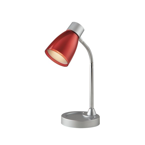 Luce Ambiente Design LDT055ARK-ROSSO stolná lampička ARC E14 | vypínač