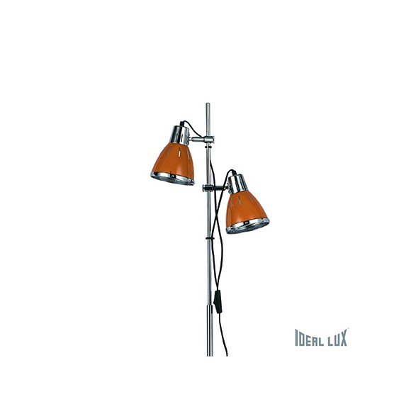 stojaca lampa Ideal lux ELVIS 2x60W E27 - oranžová