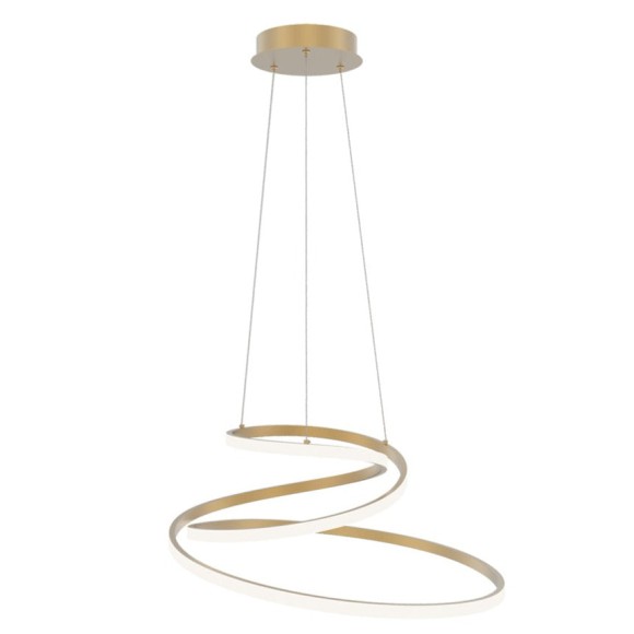 Luce Ambiente Design COASTER-S-ORO LED závesné stropné svietidlo COASTER | 60W integrovaný LED zdroj | na lanku | zlatá