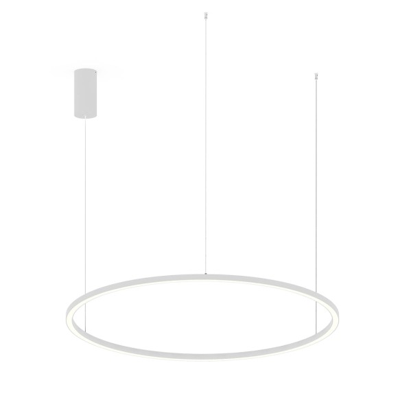 Luce Ambiente Design HOOP-S120-BCO LED závesné stropné svietidlo HOOP | 60W integrovaný LED zdroj | na lanku | biela