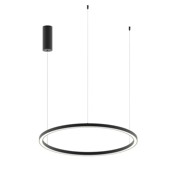 Luce Ambiente Design HOOP-S80-NER LED závesné stropné svietidlo HOOP | 40W integrovaný LED zdroj | na lanku | čierna