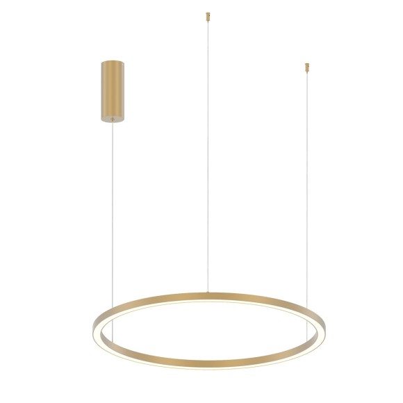 Luce Ambiente Design HOOP-S80-ORO  LED závesné stropné svietidlo HOOP | 40W integrovaný LED zdroj | na lanku | zlatá