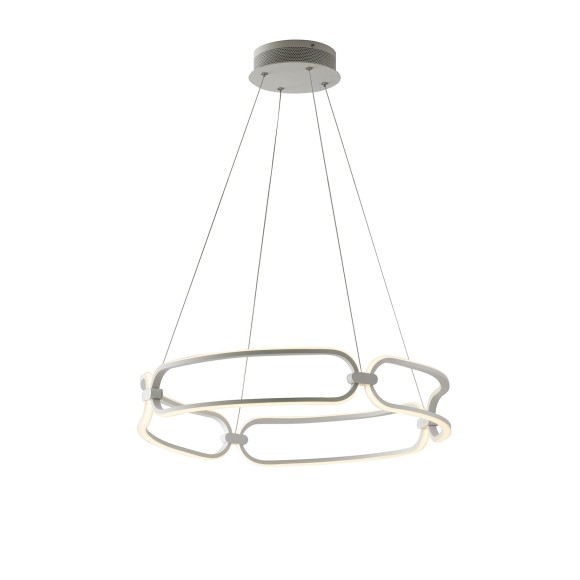 Luce Ambiente Design INFINITY-S60 LED závesné stropné svietidlo INFINITY | 49W integrovaný LED zdroj | na lanku | biela