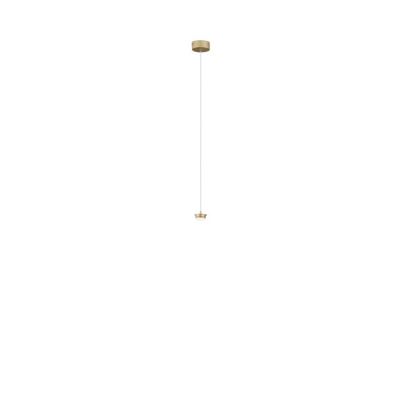 Luce Ambiente Design BASE-S-R1-ORO LED závesné stropné svietidlo BASE | 4W integrovaný LED zdroj | zlatá