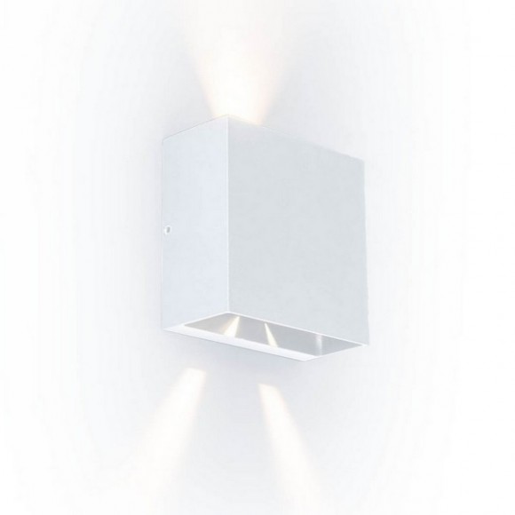 Lutec 5104003032 LED vonkajšie nástenné svietidlo Gemini Beams 1x10W | 400lm | 3000K | IP54 - biela