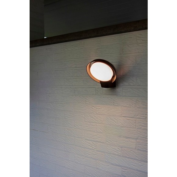 Lutec 5205701118 LED vonkajšie nástenné svietidlo Polo 1x15W | 1100lm | 3000K | IP54 - šedá