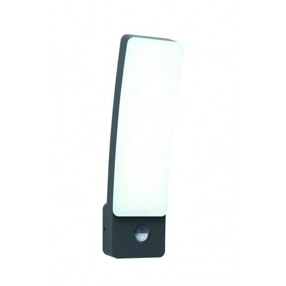 Lutec 5288903118 LED vonkajšie nástenné svietidlo s pohybovým čidlom Kira 1x18W | 1200lm | 4000K | IP54 - šedá