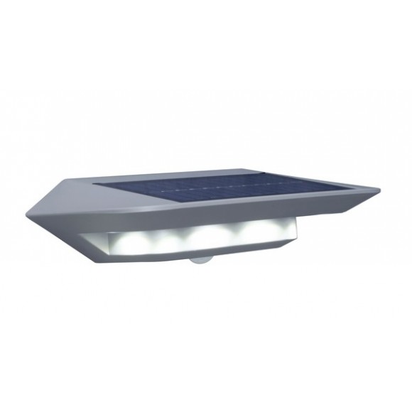 LUTECE LT6901401337 LED solárne nástenné svietidlo Ghost s pohybovým snímačom 1x2W | 260l | 4000K | IP44 - šedá