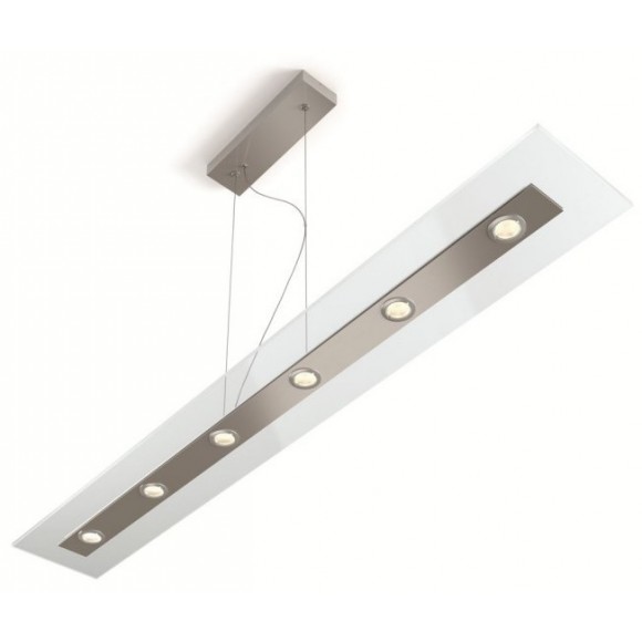 LED závesné svietidlo - luster Philips 6x4,5W - číra