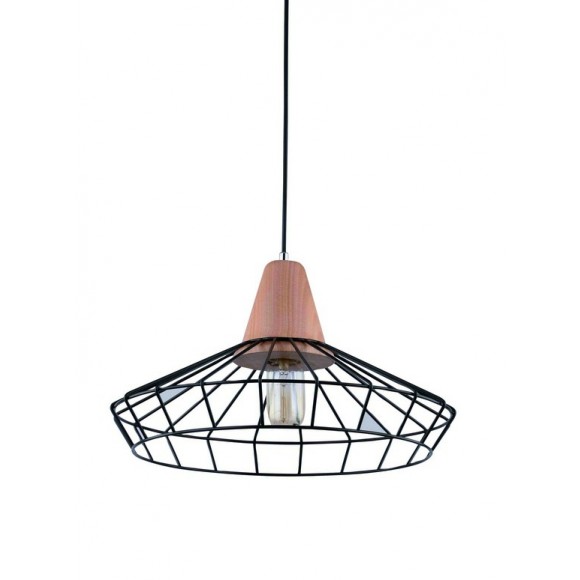 ZÁVESNÉ STROPNÉ OSVETLENIE - Lustre LEDkami 1X60W KOV, ČIERNA