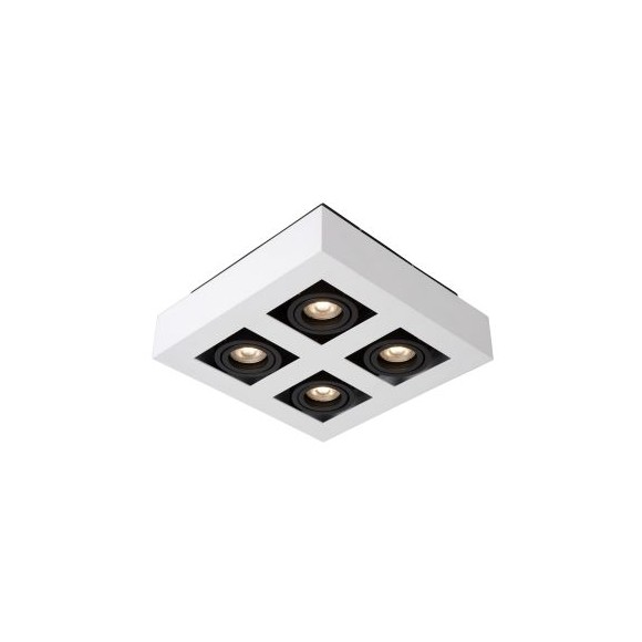 Lucide 09119/21/31 LED stropné bodové svietidlo Xirax 4x5W | GU10 | 2200-3000K - Dim to warm