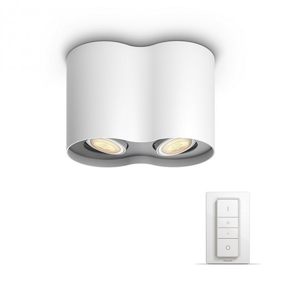 LED bodové svietidlo Philips Hue Pillar 2x350 - biela