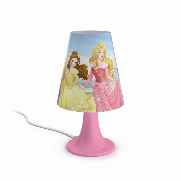 LED detská stolná lampa Philips PRINCESS 2,3W - ružová