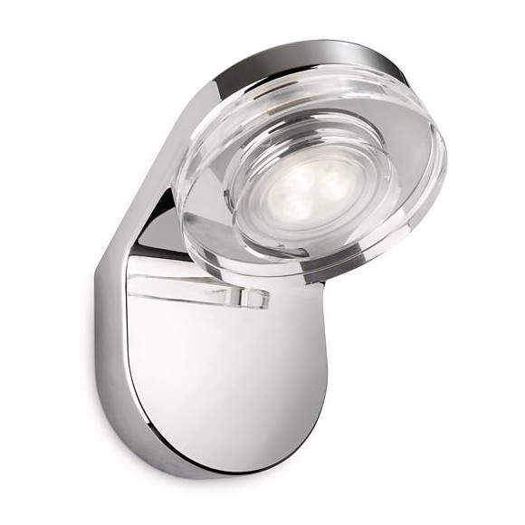 LED kúpeľňové nástenné svietidlo Philips MIRA 1x6W -> nahrádza 35W - lesklý chróm