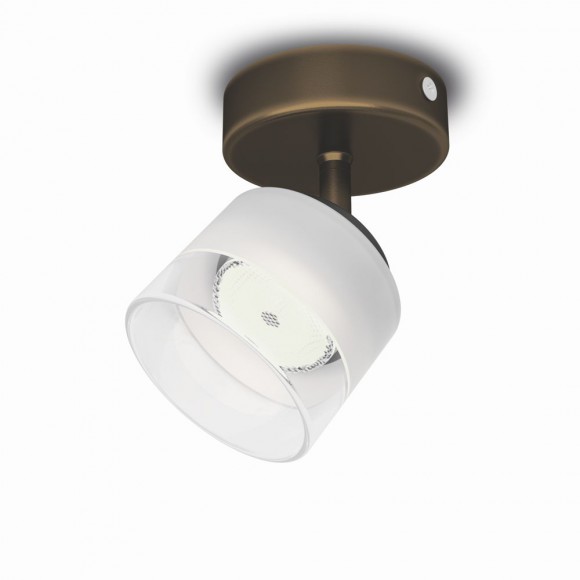 LED prisadené nástenné a stropné svietidlo bodové Philips FREMONT 1x4W -> nahrádza 30W - bronz