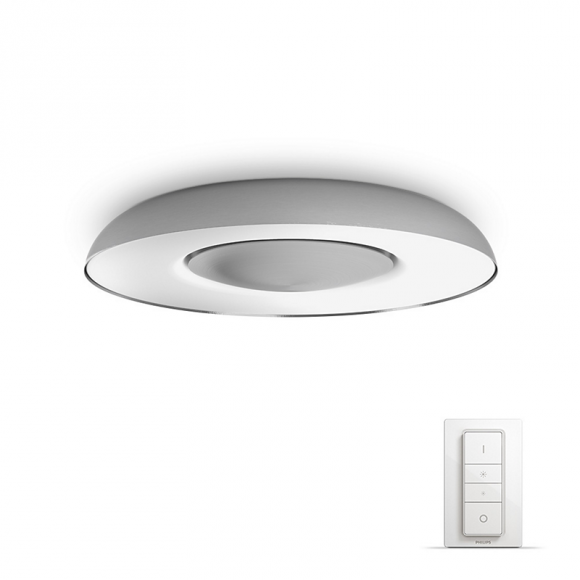 LED prisadené stropné a nástenné svietidlo Philips HUE Still - hliník s diaľkovým ovládačom - White Ambiance