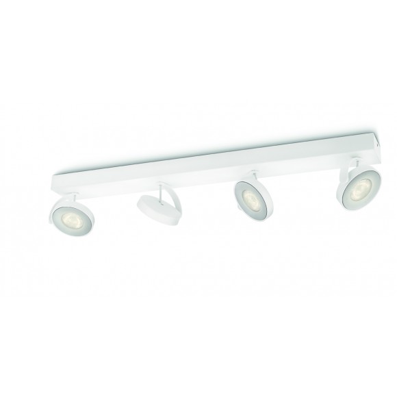 LED prisadené stropné svietidlo bodové Philips CLOCKWORK 4x4,5W - biela