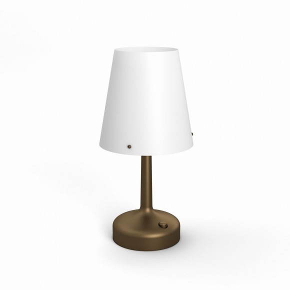 LED stolná lampa Philips 0,6W - bronz