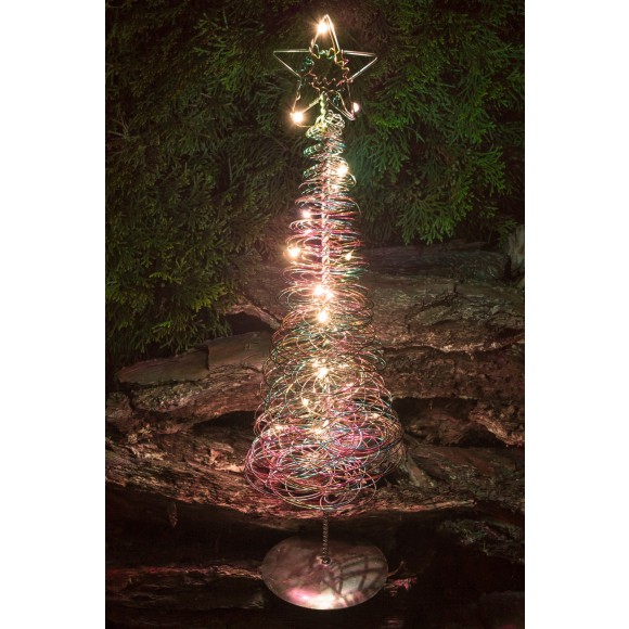 LED stromček na baterky - teplá biela 33541