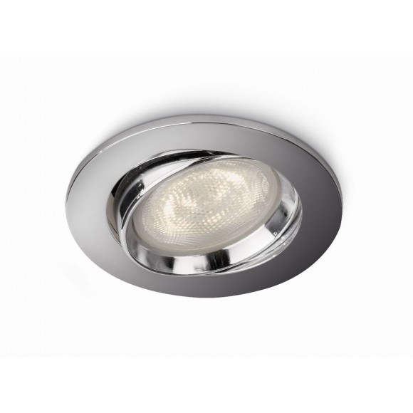 LED zápustné bodové svietidlo Philips ELLIPSE 1x3W -> nahrádza 25W - lesklý chróm