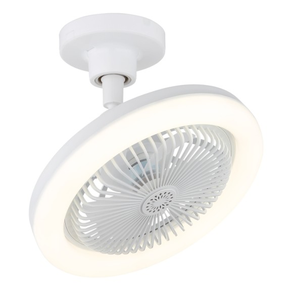 Globo 03680W LED ventilátor s osvetlením LIDEA  | 20W integrovaný LED zdroj | 1480lm | 3000-6500K | ventilátor