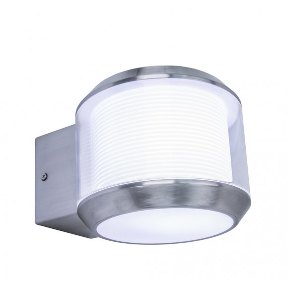 Lutec 5198701001 vonkajšia nástenná lampa Whisper 1x25W | E27 | IP44 - nerezové prevedenie