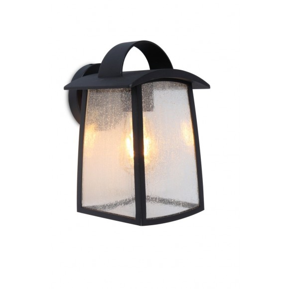 Lutec 5273601012 vonkajšia nástenná lampa Kelsey 1x40W | E27 | IP44 - tienidlo s efektom vodných kvapiek