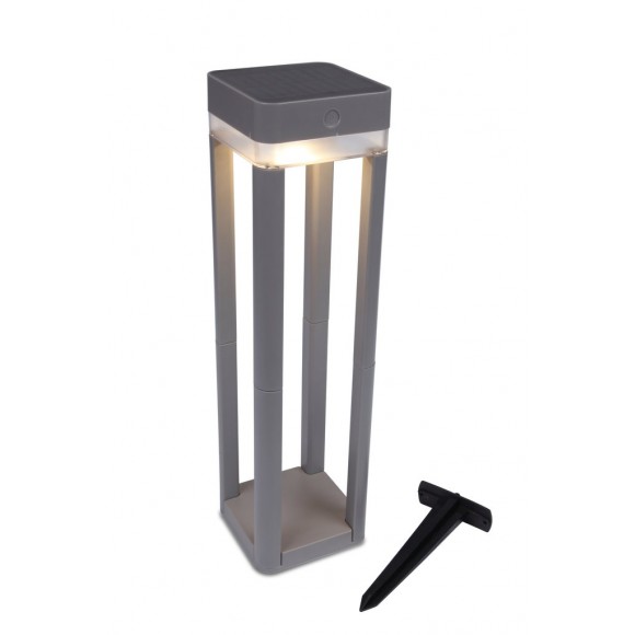 Lutec 6908002337 LED vonkajšie stojanová solárna lampa Table Cube 1x1W | 3000K | IP44 - prenosná