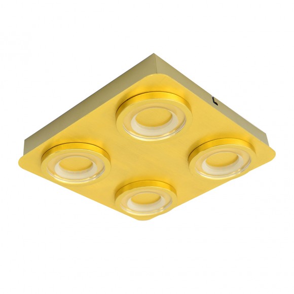 Italux MB14187-04A BB LED bodové dekoratívne zápustné svietidlo Aurore 20W | 1550lm | 3000K | IP20 - farba mosadz