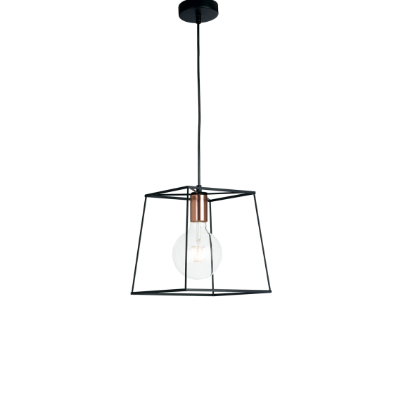 Luce Ambiente Design I-HARLEM-L-S1 závesné stropné svietidlo HARLEM | 1×60W E27 | čierna