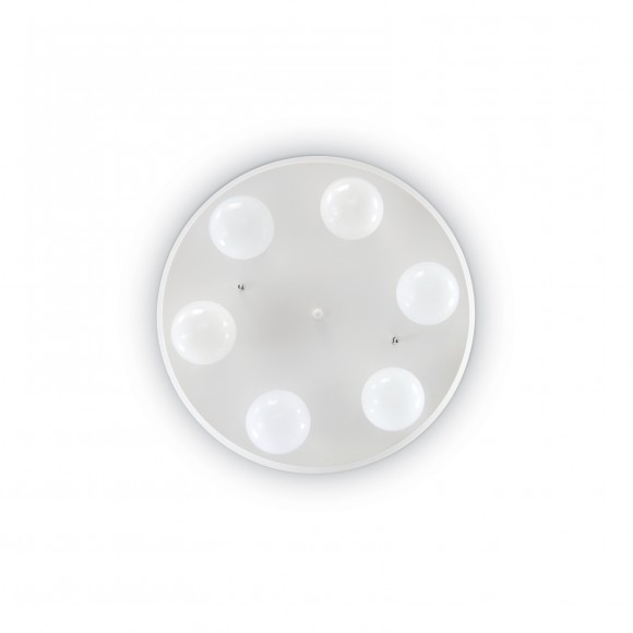 stropné svietidlo Ideal Lux Globo PL6 6x60W E27 - biela
