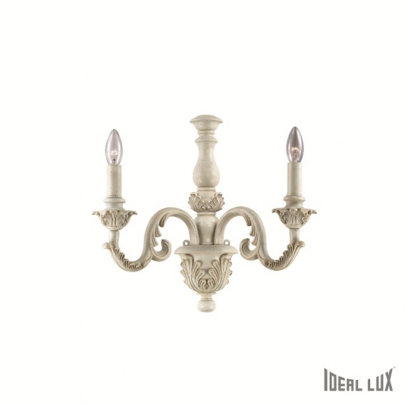 Ideal Lux 088594 nástenné svietidlo Giglio Bianco 2x40W | E14 - biele