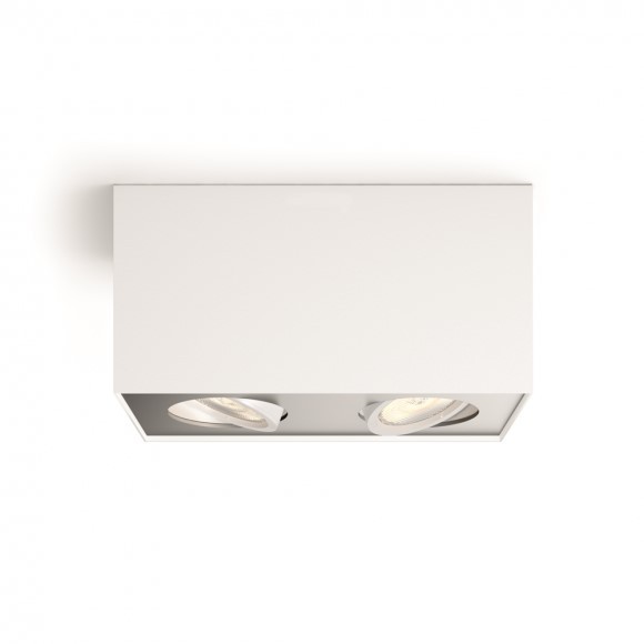 Philips 50492/31/P0 LED stropné bodové svietidlo Box 2x4,5W | 1000lm | 2200-2700K - stmievateľné, EyeComfort, biela
