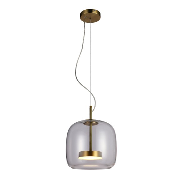 Italux PND-17760A-BRSS-CL LED závesné stropné svietidlo Caste | 10W LED | 850lm | 3000K