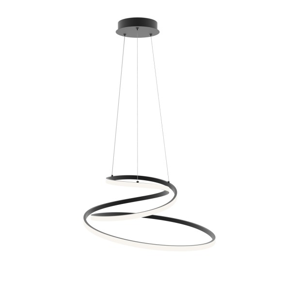 Italux PND-2168-M-BK LED závesné stropné svietidlo Lorila | 60W LED | 3300lm | 3000-6000K