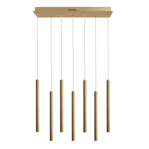 Italux PND-22302-7-GD LED závesné stropné svietidlo Valdes | 35W LED | 1300lm | 3000-6000K