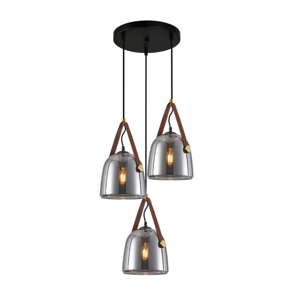 Italux PND-24342-3A-BK-SG LED závesné stropné svietidlo Solta | 3x40W E27