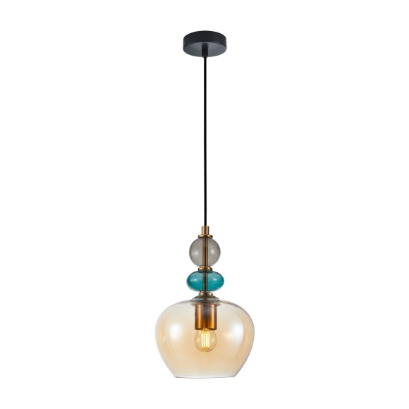 Italux PND-30263-1A-BRO-AMB závesné stropné svietidlo Busco E27