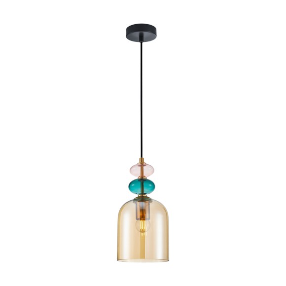 Italux PND-30263-1B-BRO-AMB závesné stropné svietidlo Busco E27