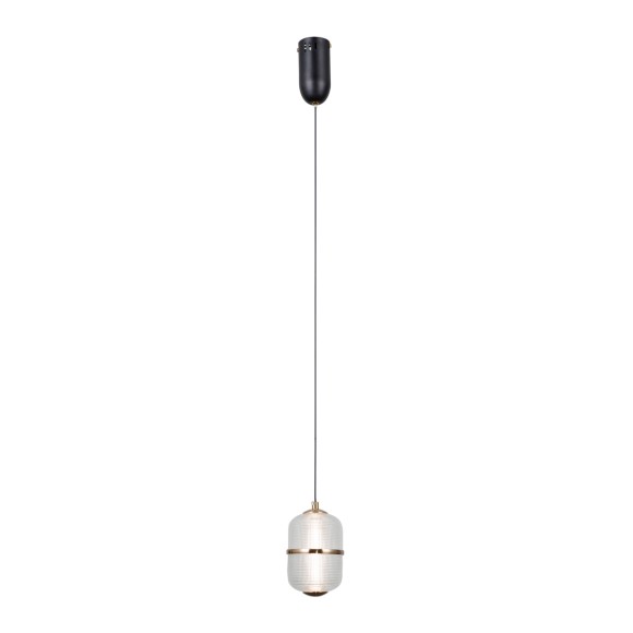 Italux PND-34375-1-BK LED závesné stropné svietidlo Alani | 6W LED | 588lm | 3000K