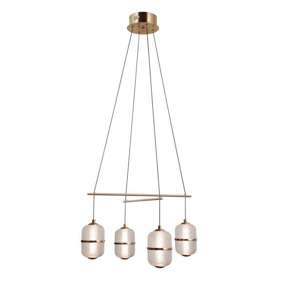 Italux PND-34375-4-HBR LED závesné stropné svietidlo Alani | 24W LED | 1931lm | 3000K