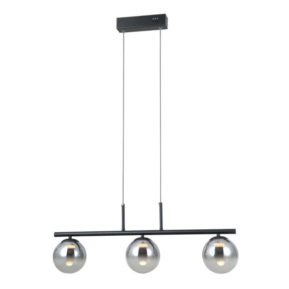 Italux PND-34381-3-BK LED závesné stropné svietidlo Velada | 15W LED | 610lm | 3000K