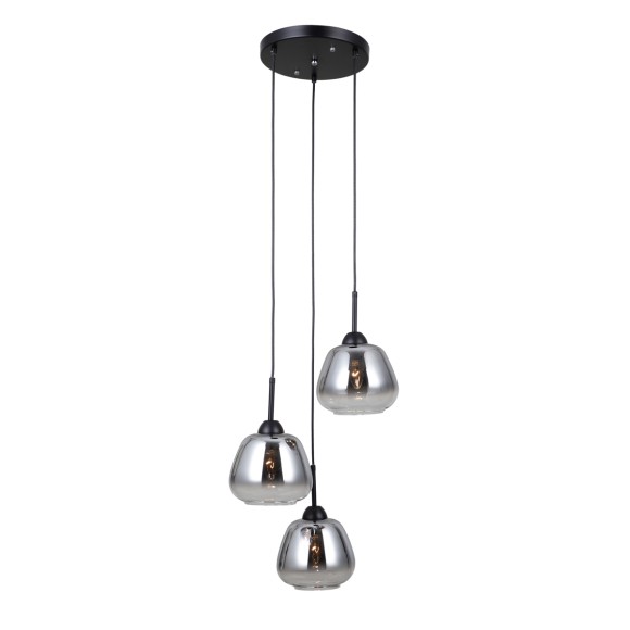 Italux PND-40824-3-BK závesné stropné svietidlo Felis E27