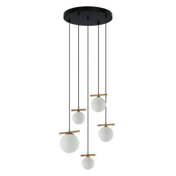 Italux PND-463325A-BRO+W závesné stropné svietidlo Merseta E14